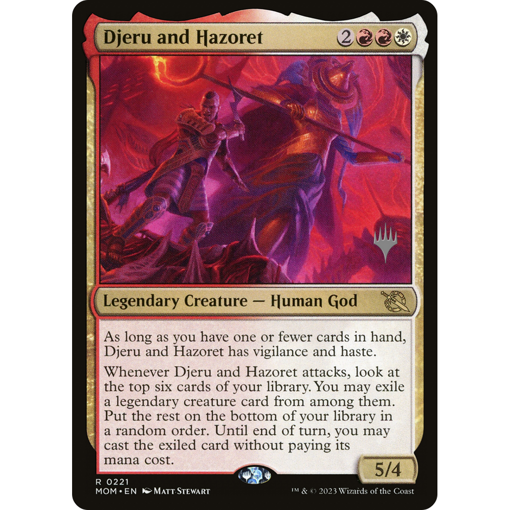 Djeru and Hazoret (PPMOM-221P) - March of the Machine Promos Foil