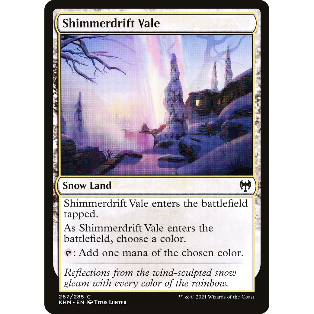 Shimmerdrift Vale (KHM-267) - Kaldheim: (snow)