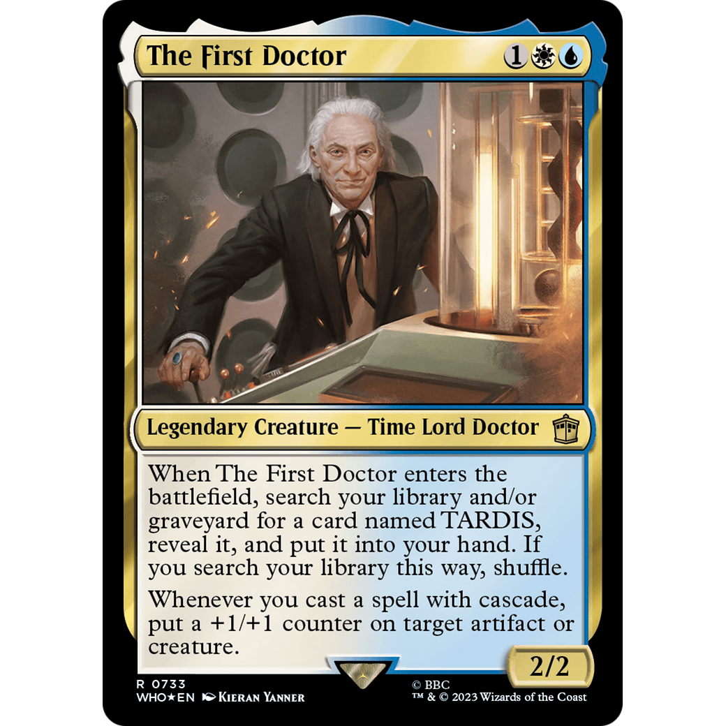 The First Doctor (Surge Foil) (WHO-733) - Doctor Who Foil
