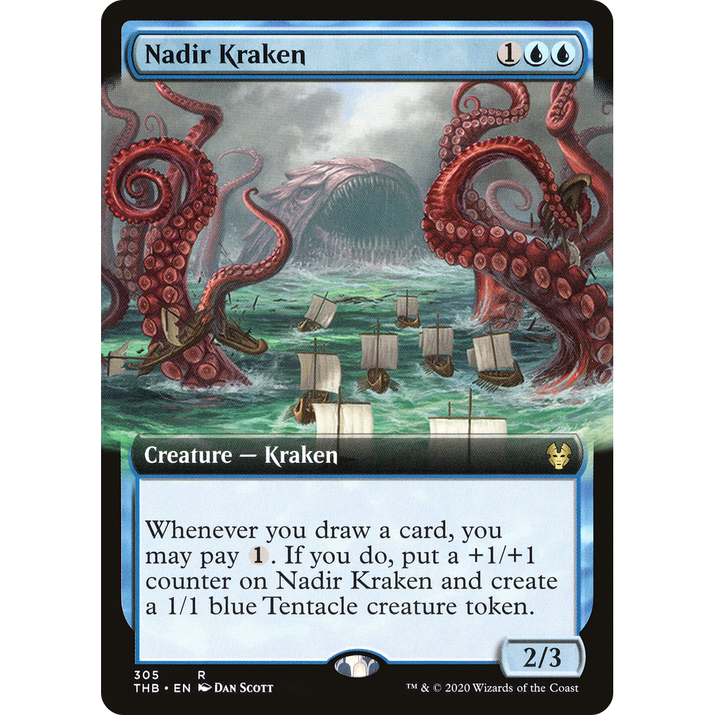 Nadir Kraken (Extended Art) (THB-305) - Theros Beyond Death: (Extended Art)