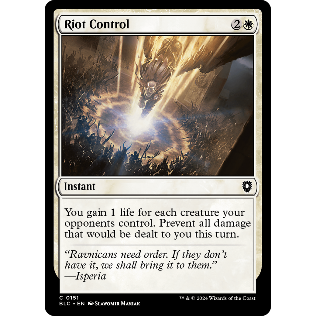 Riot Control (BLC-151) - Bloomburrow Commander