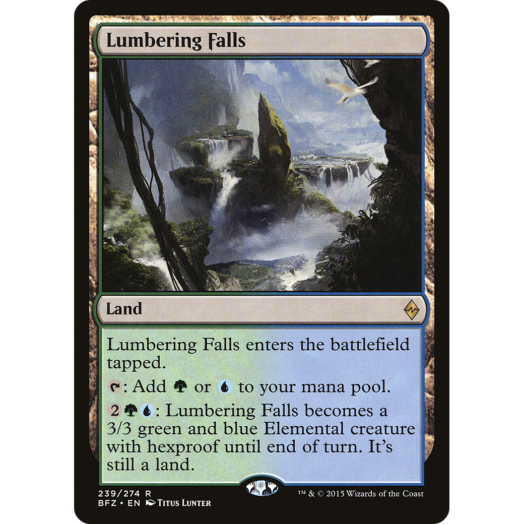 Lumbering Falls (BFZ-239) - Battle for Zendikar Foil