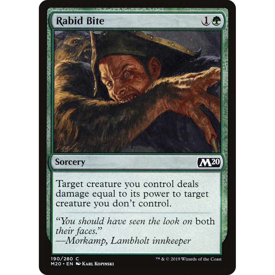 Rabid Bite (M20-190) - Core Set 2020 Foil