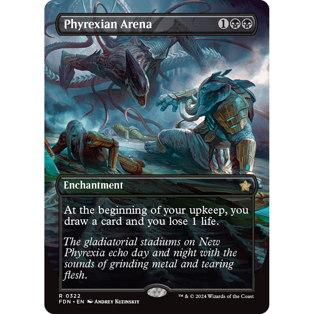Phyrexian Arena (FDN-322) - Foundations (Borderless) Foil