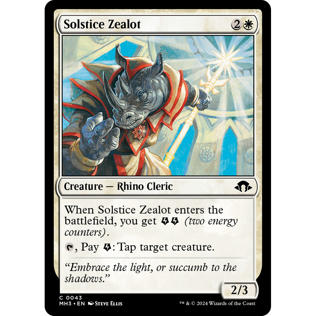 Solstice Zealot (MH3-043) - Modern Horizons 3 Foil