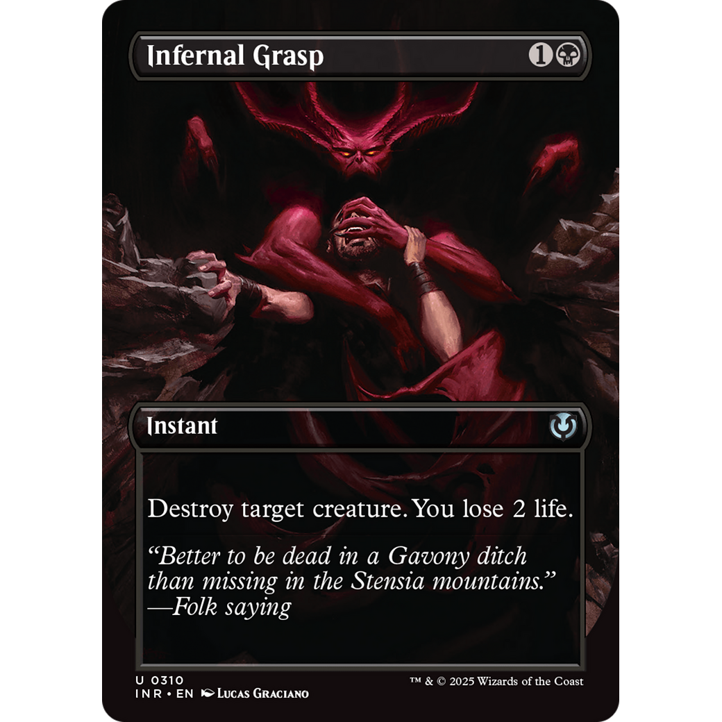 Infernal Grasp (INR-310) - Innistrad Remastered (Borderless) Foil