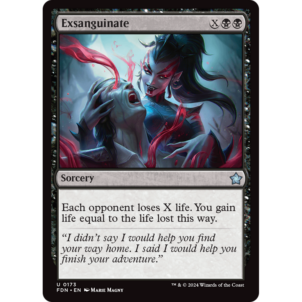 Exsanguinate (FDN-173) - Foundations Foil