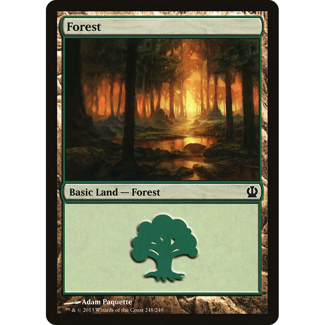 Forest (248) (THS-248) - Theros Foil
