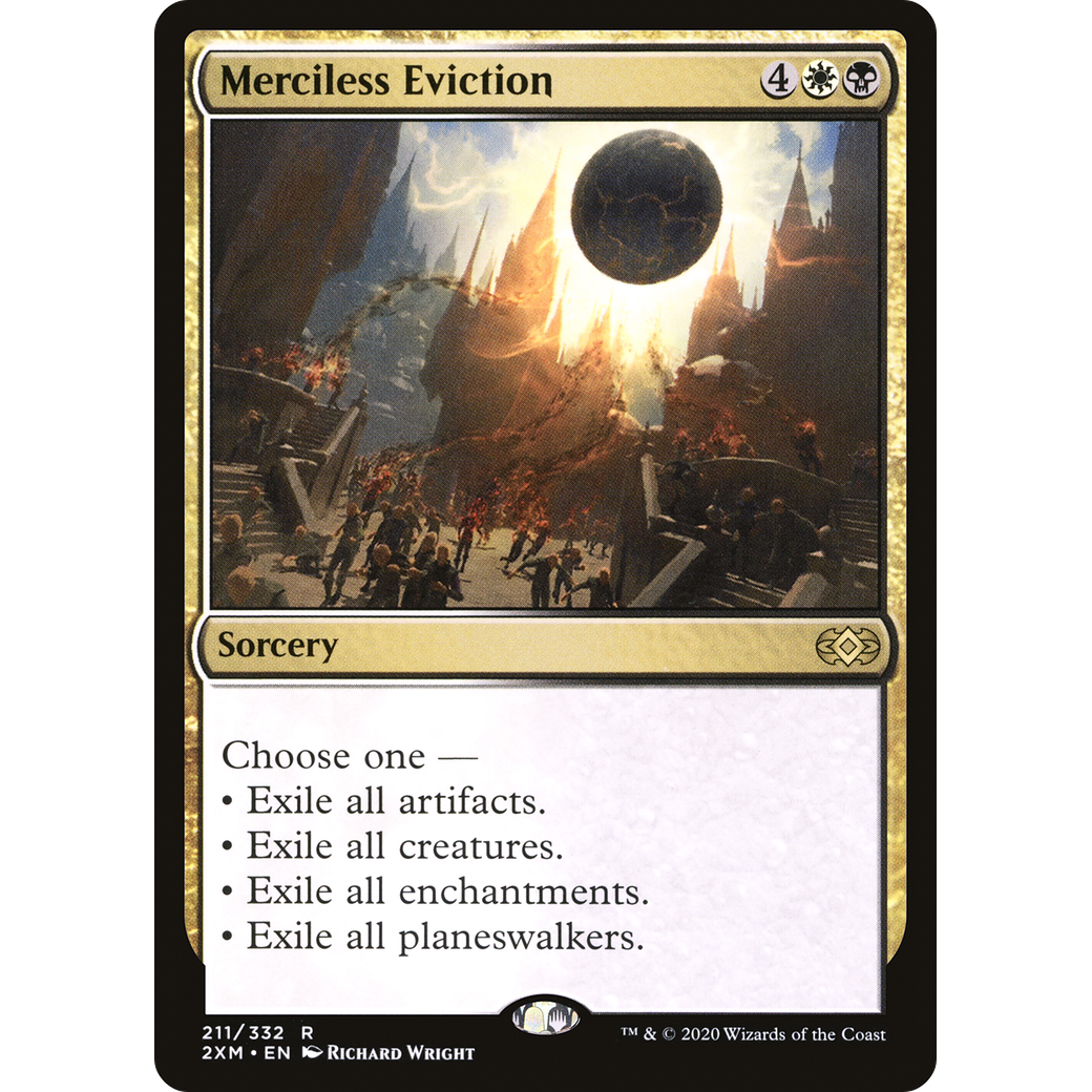 Merciless Eviction (2XM-211) - Double Masters Foil