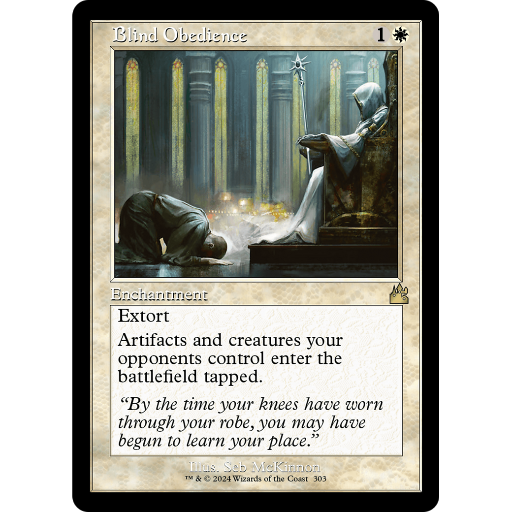 Blind Obedience (RVR-303) - Ravnica Remastered