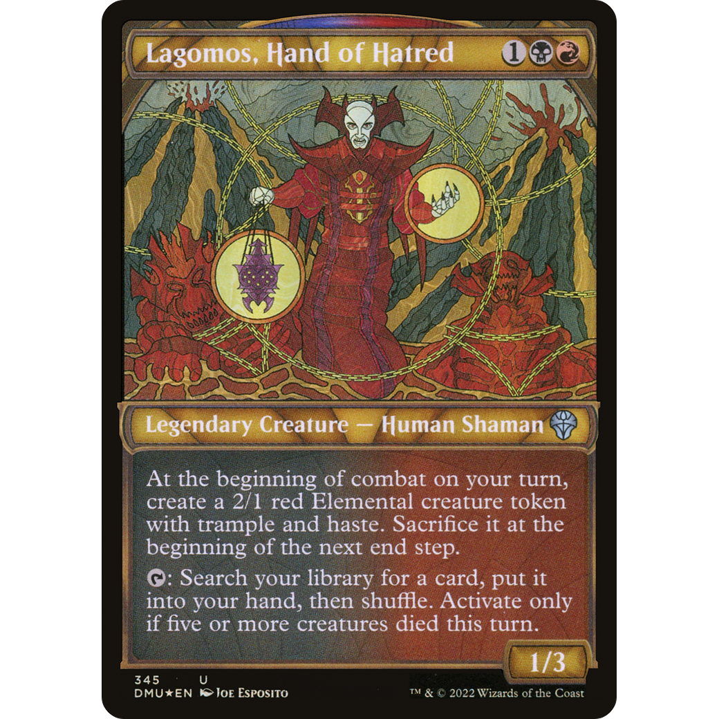 Lagomos, Hand of Hatred (Textured Foil) (DMU-345) - Dominaria United: (Showcase) Foil
