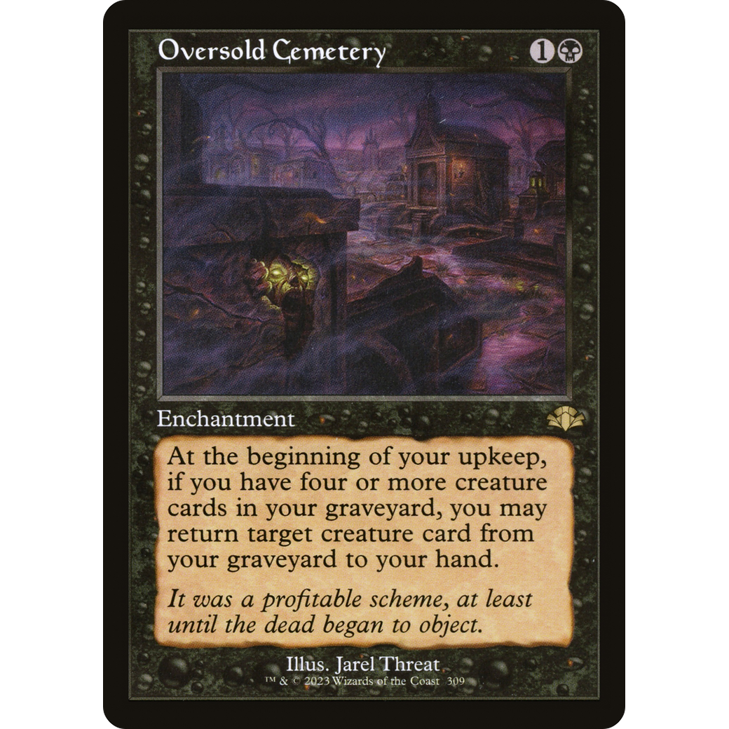 Oversold Cemetery (Retro Frame) (DMR-309) - Dominaria Remastered Foil