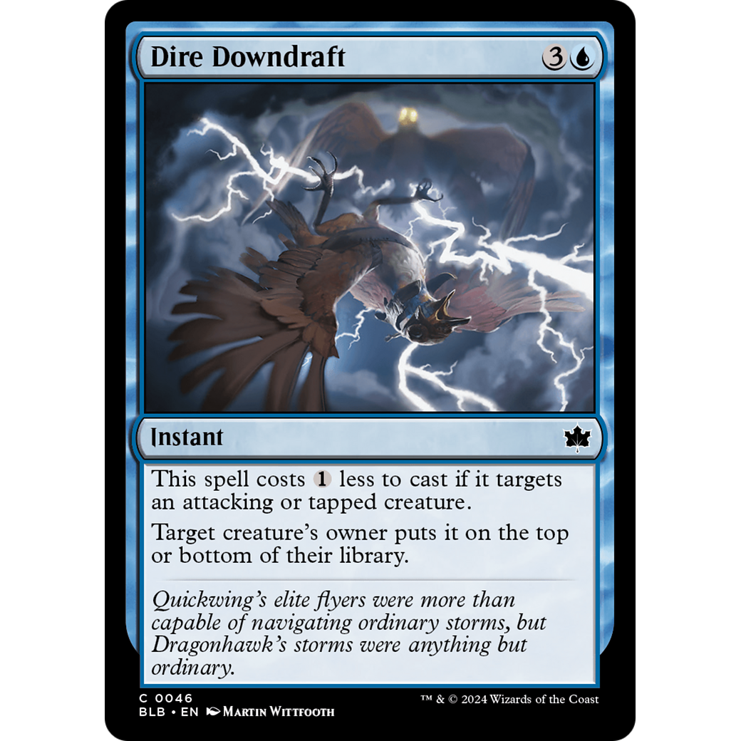 Dire Downdraft (BLB-046) - Bloomburrow