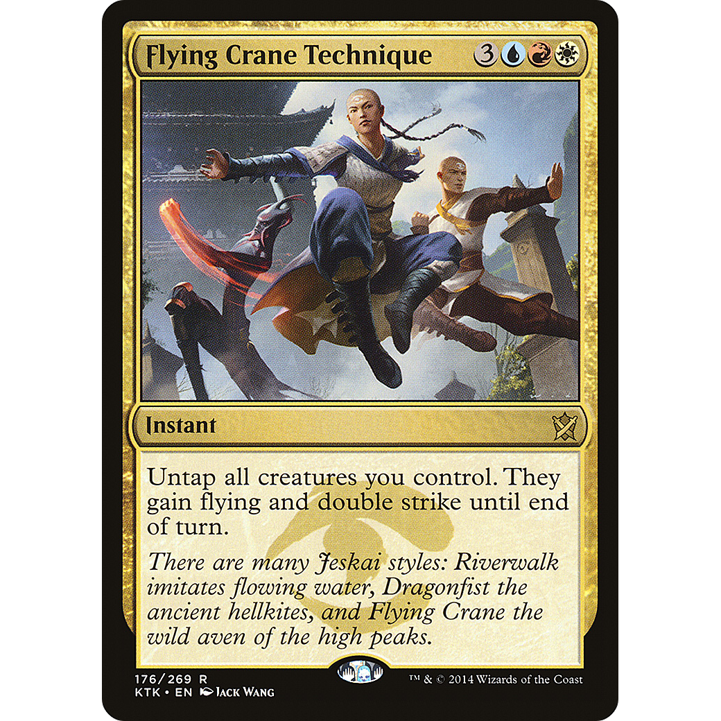 Flying Crane Technique (KTK-176) - Khans of Tarkir Foil