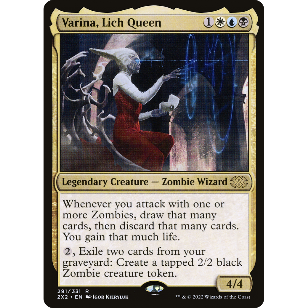 Varina, Lich Queen (2X2-291) - Double Masters 2022 Foil