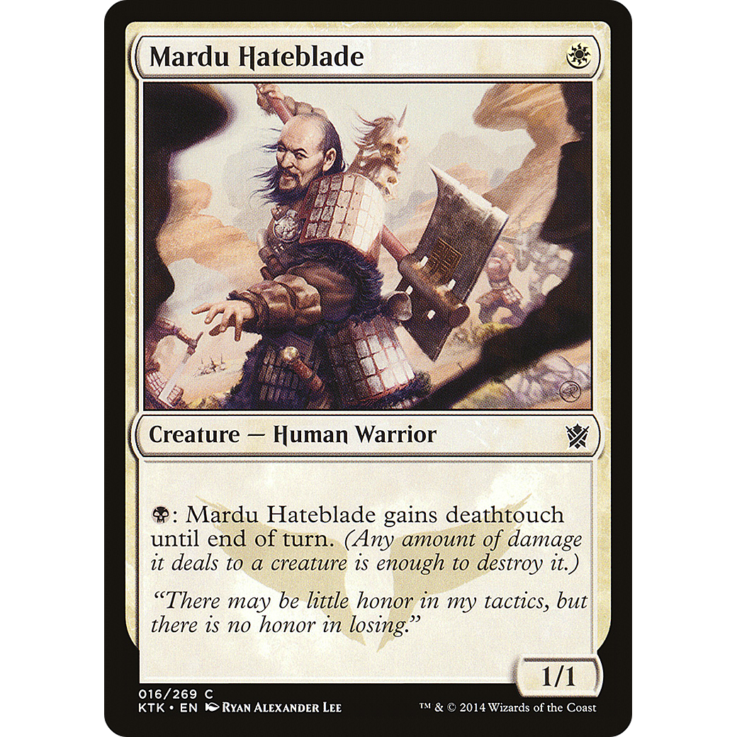 Mardu Hateblade (KTK-016) - Khans of Tarkir Foil