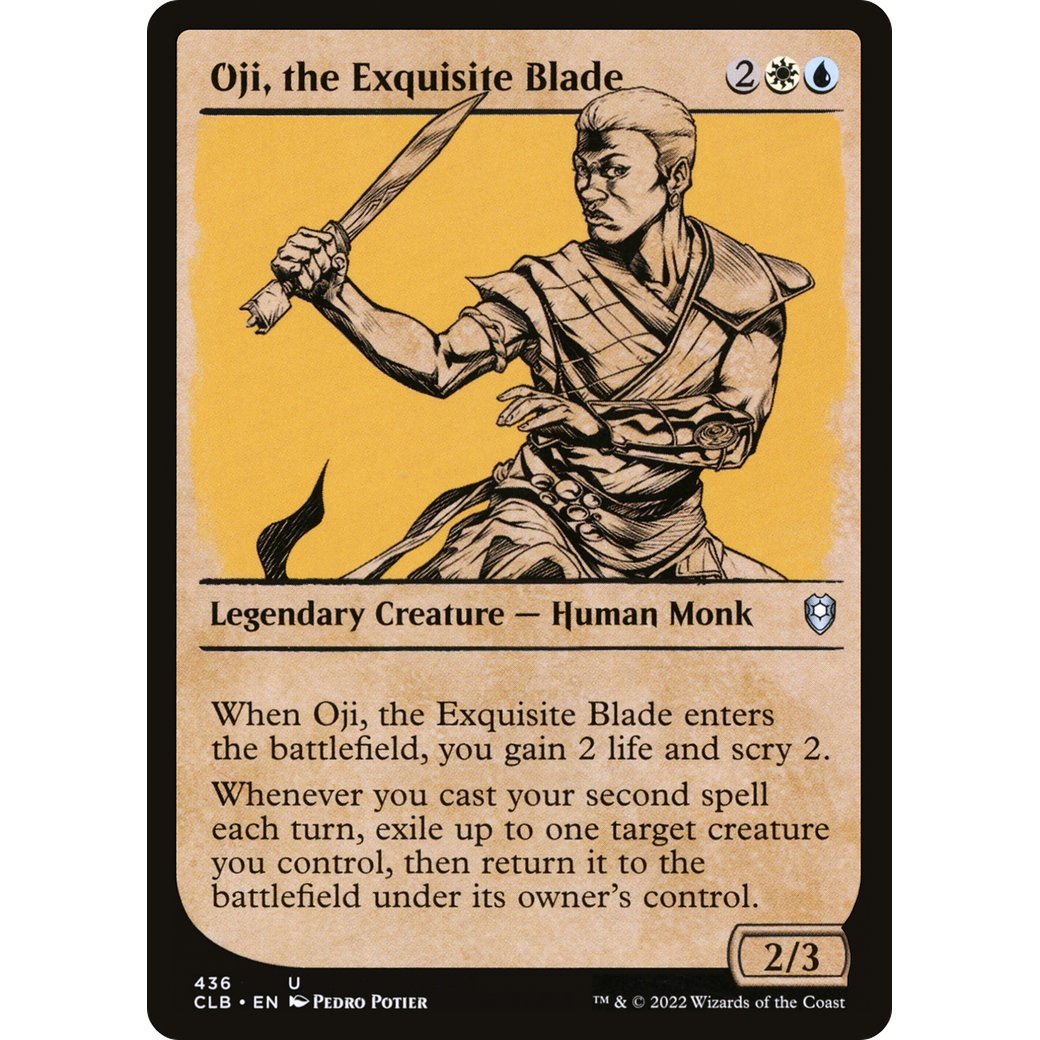 Oji, the Exquisite Blade (CLB-436) - Commander Legends: Battle for Baldur's Gate: (Showcase) Foil