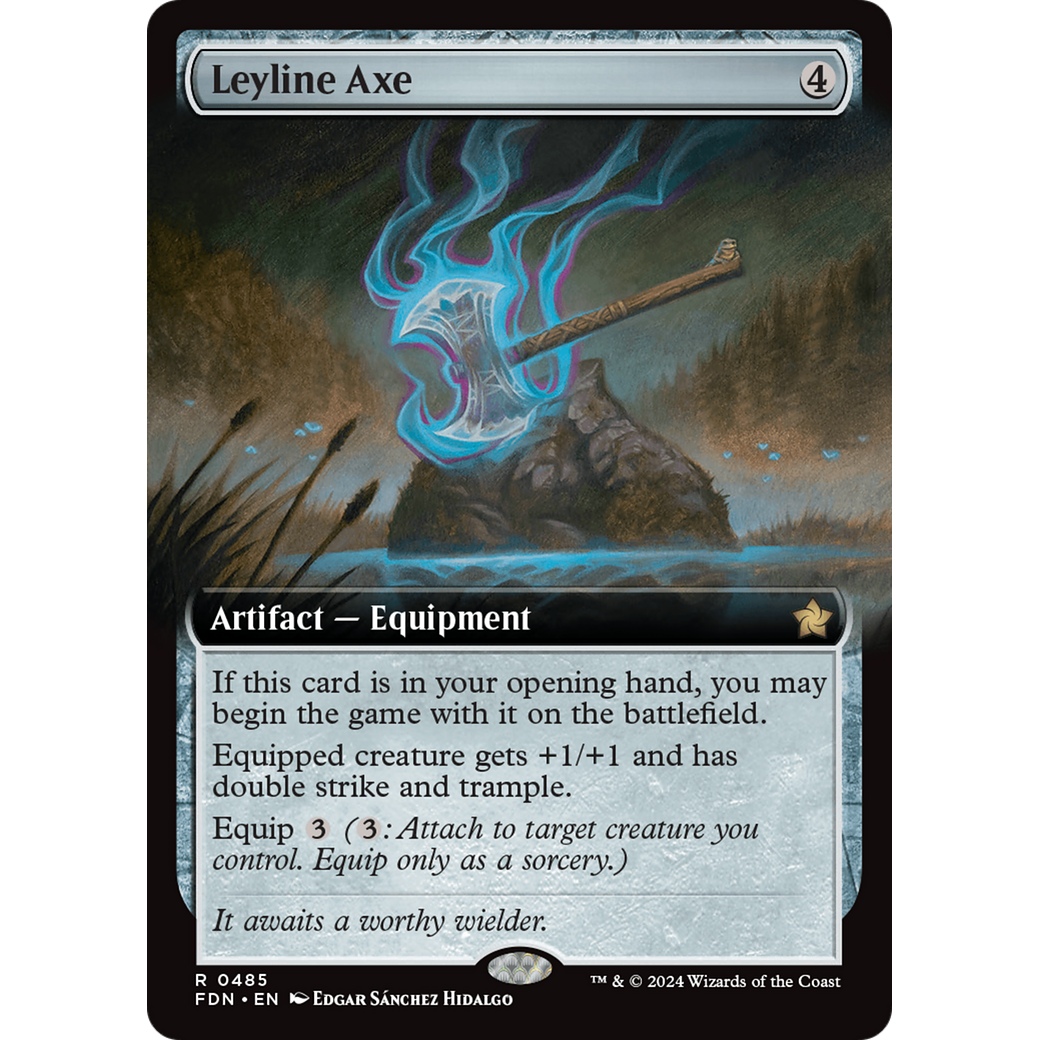 Leyline Axe (FDN-485) - Foundations: (Extended Art) Foil
