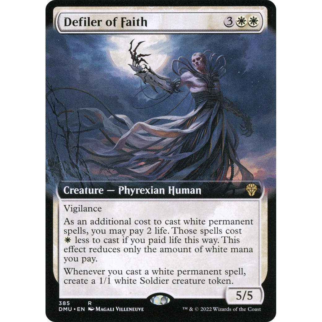 Defiler of Faith (Extended Art) (DMU-385) - Dominaria United: (Extended Art) Foil