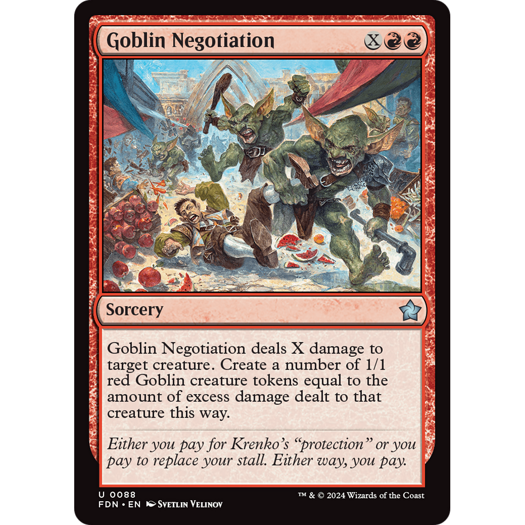 Goblin Negotiation (FDN-088) - Foundations Foil