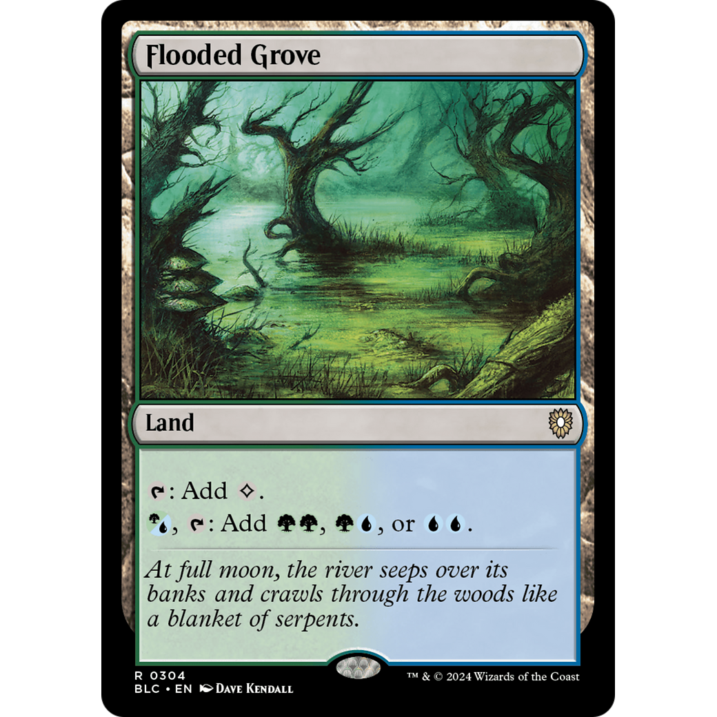 Flooded Grove (BLC-304) - Bloomburrow Commander