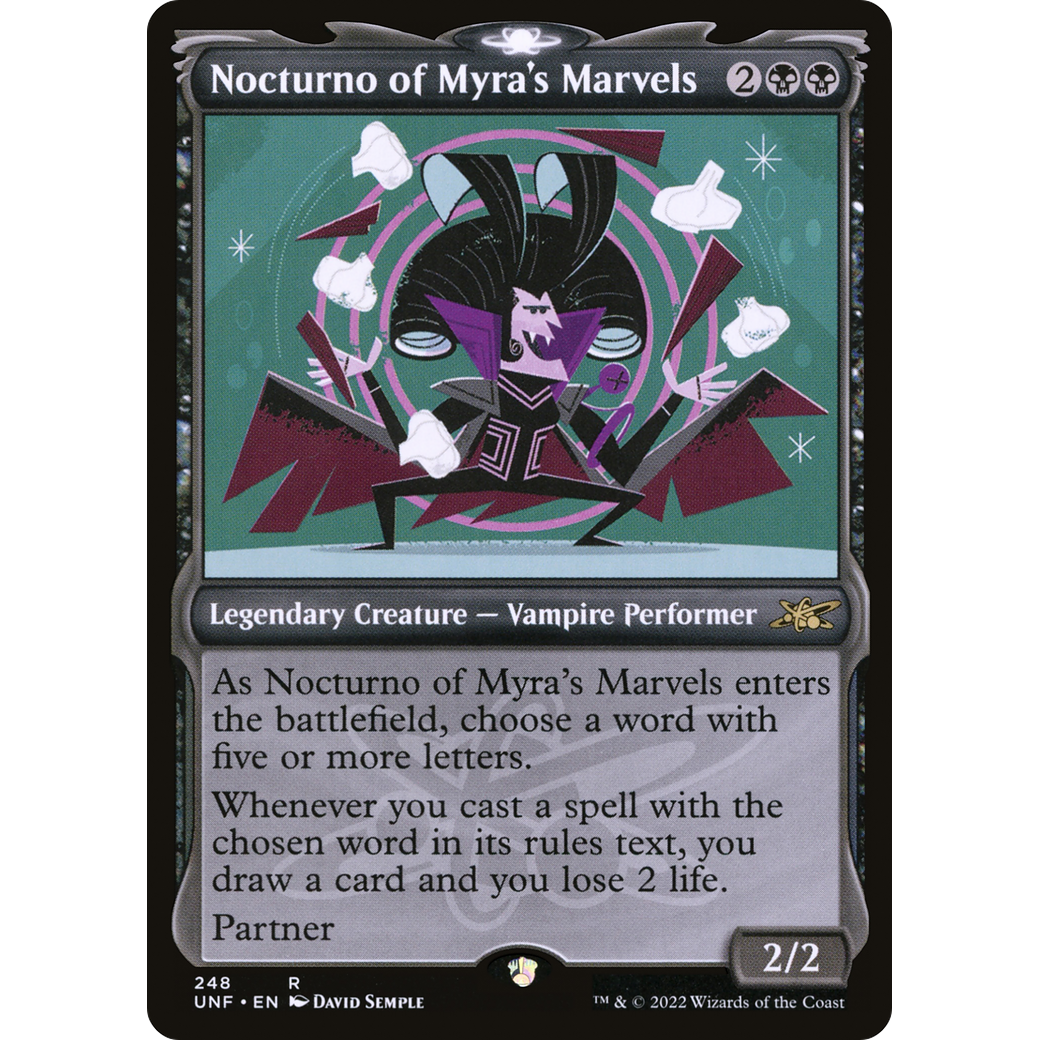 Nocturno of Myra's Marvels (Showcase) (UNF-248) - Unfinity: (Showcase)