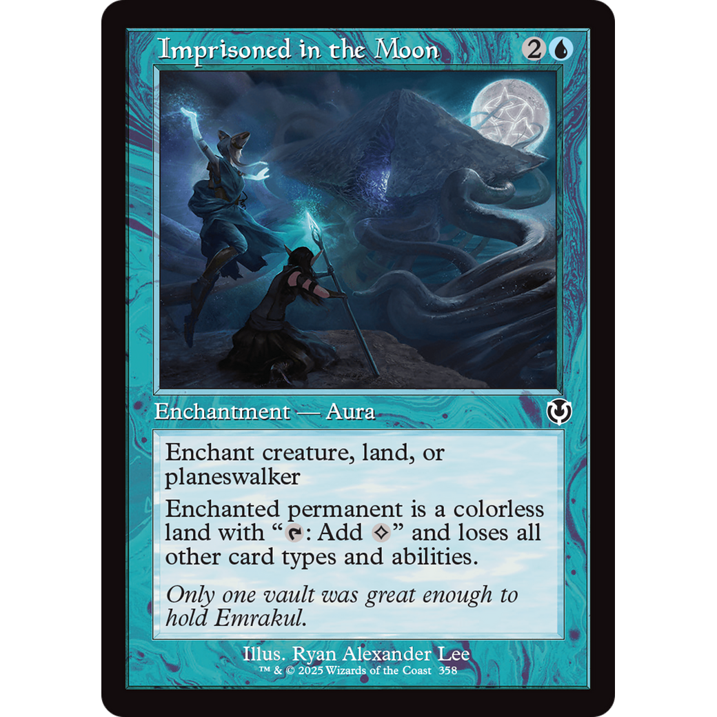 Imprisoned in the Moon (INR-358) - Innistrad Remastered: (enchantment) Foil