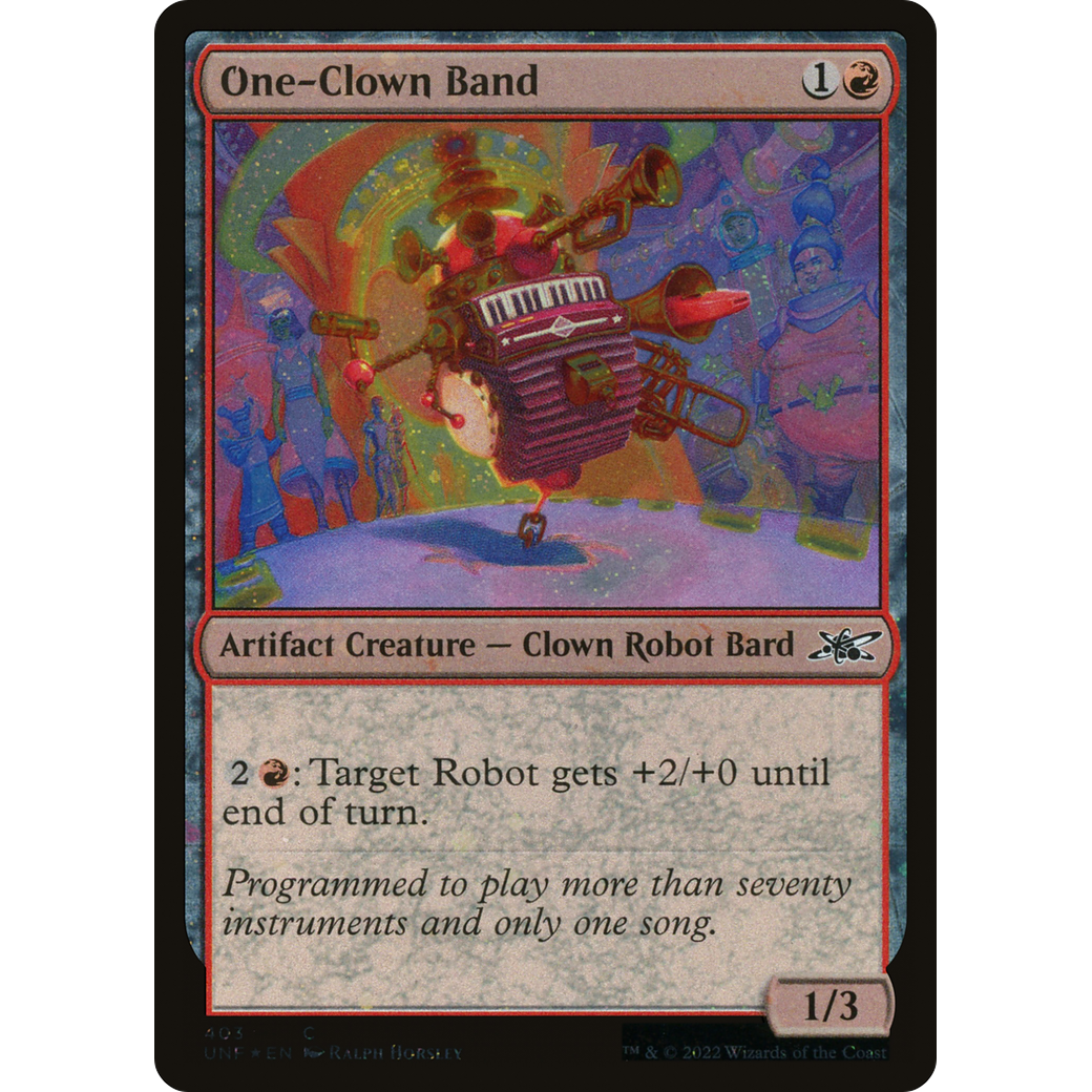 One-Clown Band (Galaxy Foil) (UNF-403) - Unfinity Foil