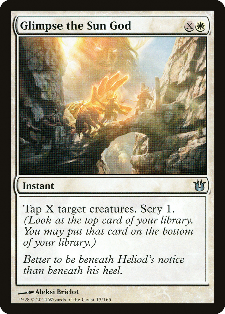 Glimpse the Sun God (BNG-013) - Born of the Gods Foil