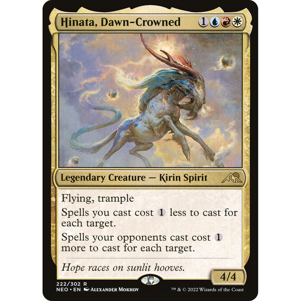 Hinata, Dawn-Crowned (NEO-222) - Kamigawa: Neon Dynasty Foil