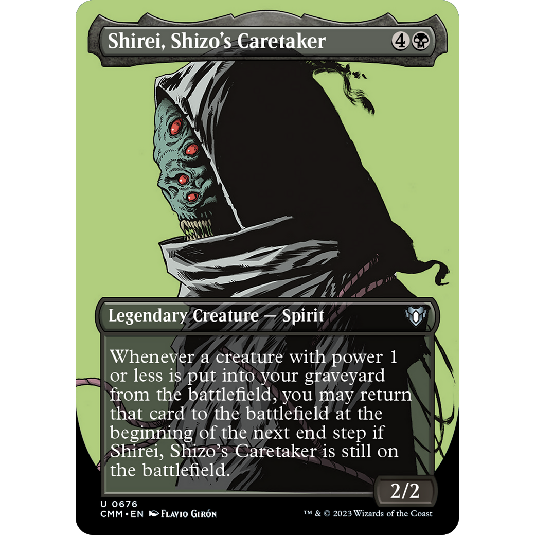 Shirei, Shizo's Caretaker (CMM-676) - Commander Masters (Borderless) Foil