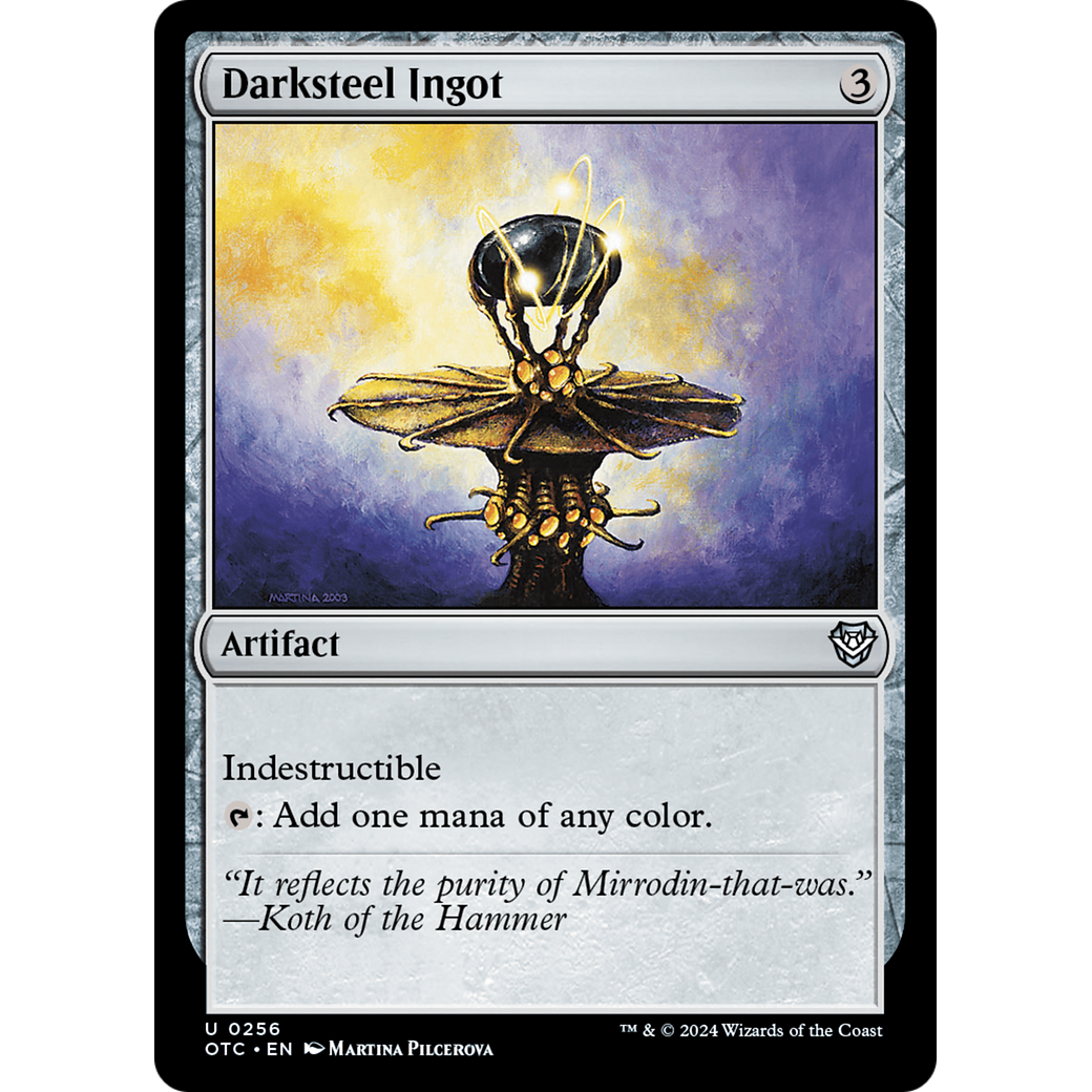 Darksteel Ingot (OTC-256) - Outlaws of Thunder Junction Commander