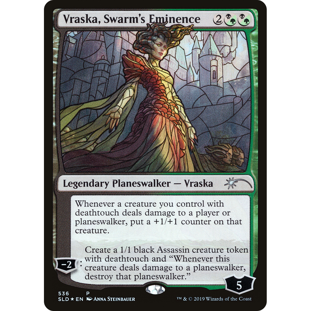 Vraska, Swarm's Eminence (Stained Glass) (SLD-536) - Secret Lair Drop Foil