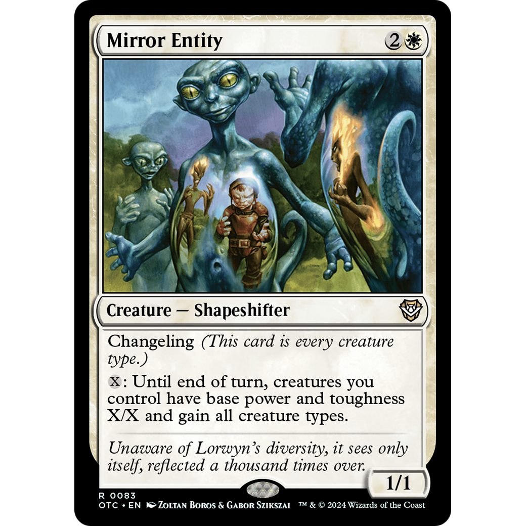 Mirror Entity (OTC-083) - Outlaws of Thunder Junction Commander