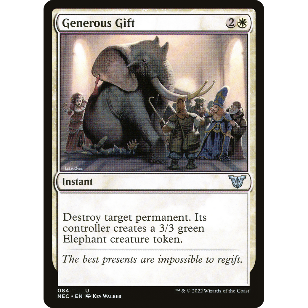 Generous Gift (NEC-084) - Neon Dynasty Commander