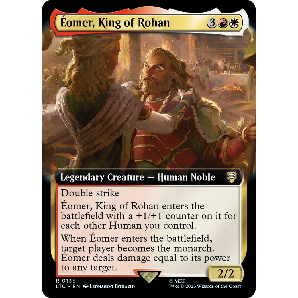 Eomer, King of Rohan (Extended Art) (LTC-135) - Tales of Middle-earth Commander: (Extended Art) Foil