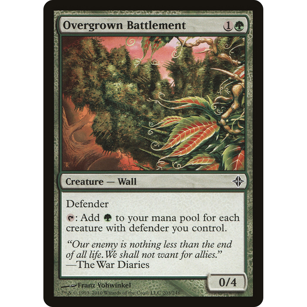 Overgrown Battlement (ROE-203) - Rise of the Eldrazi Foil