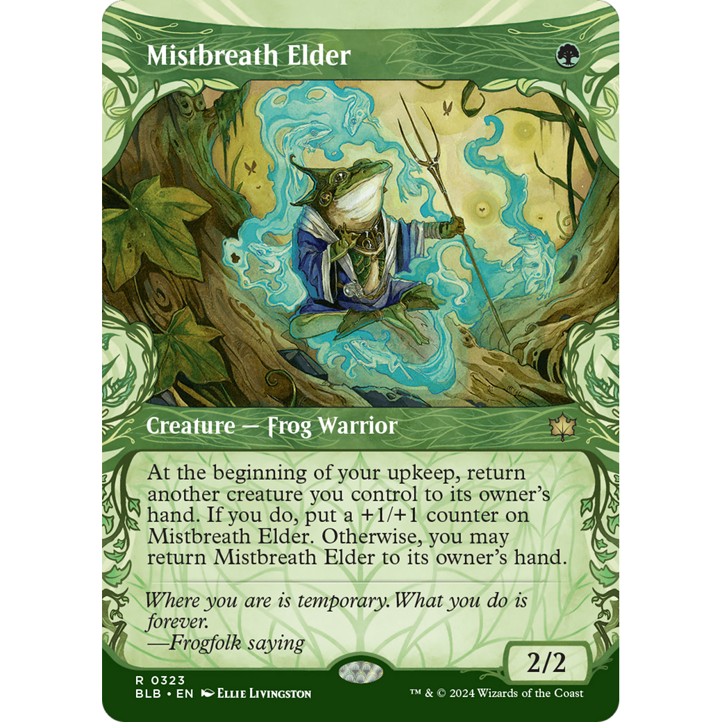 Mistbreath Elder (BLB-323) - Bloomburrow: (Showcase) (Borderless) Foil