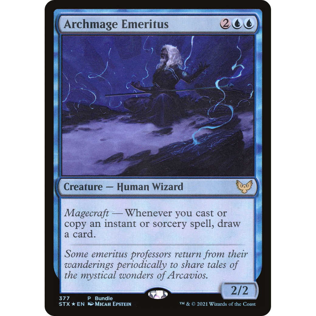 Archmage Emeritus (STX Bundle) (UMP-377) - Strixhaven: School of Mages Foil