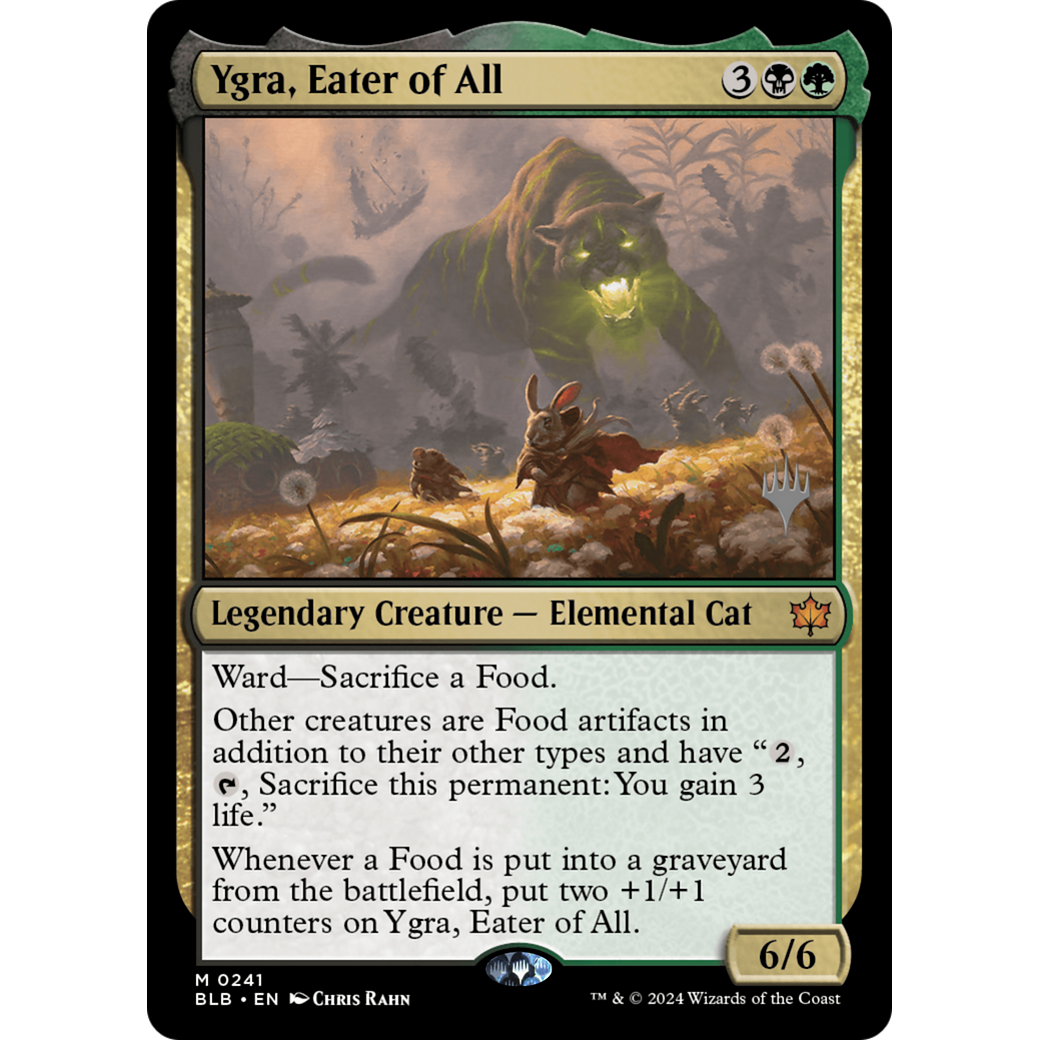 Ygra, Eater of All (PPBLB-241P) - Bloomburrow Promos