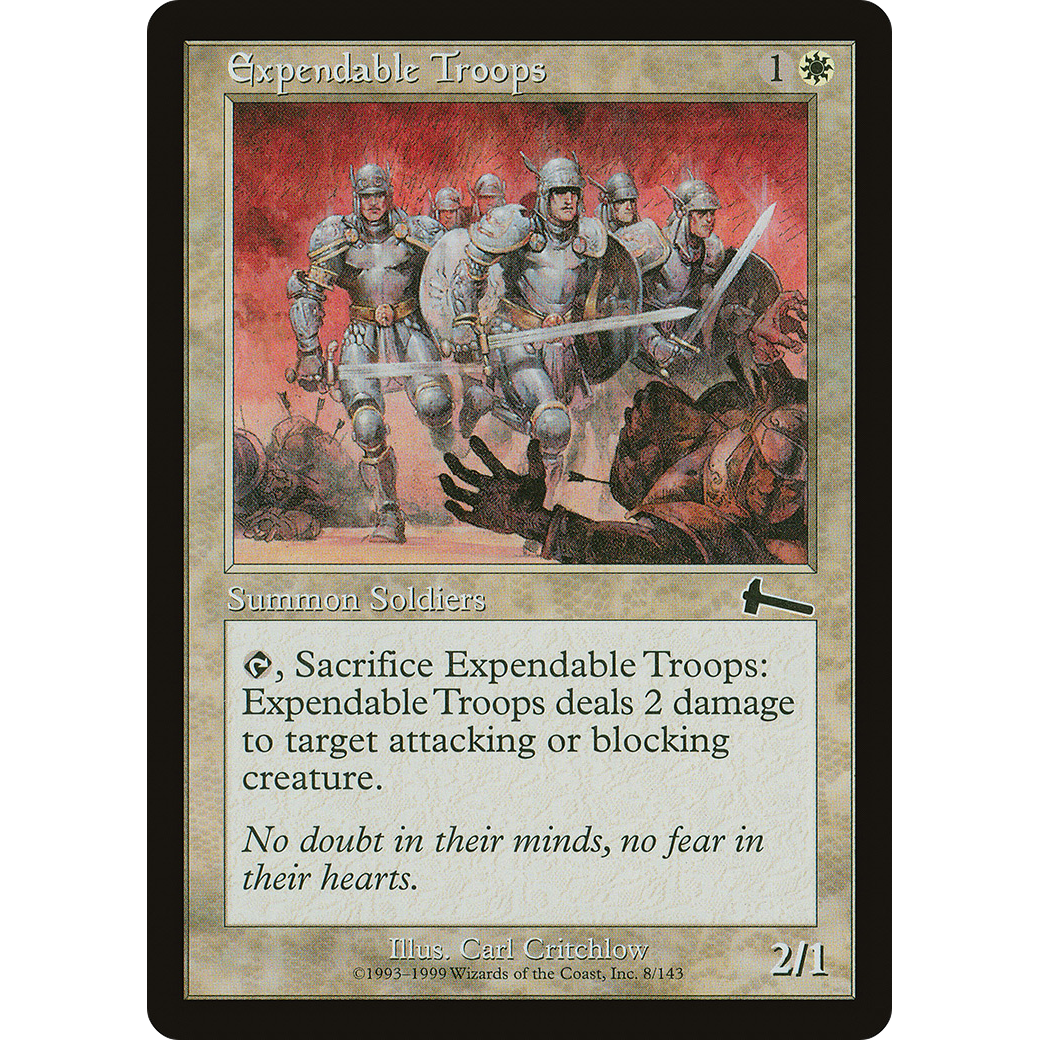 Expendable Troops (ULG-008) - Urza's Legacy Foil
