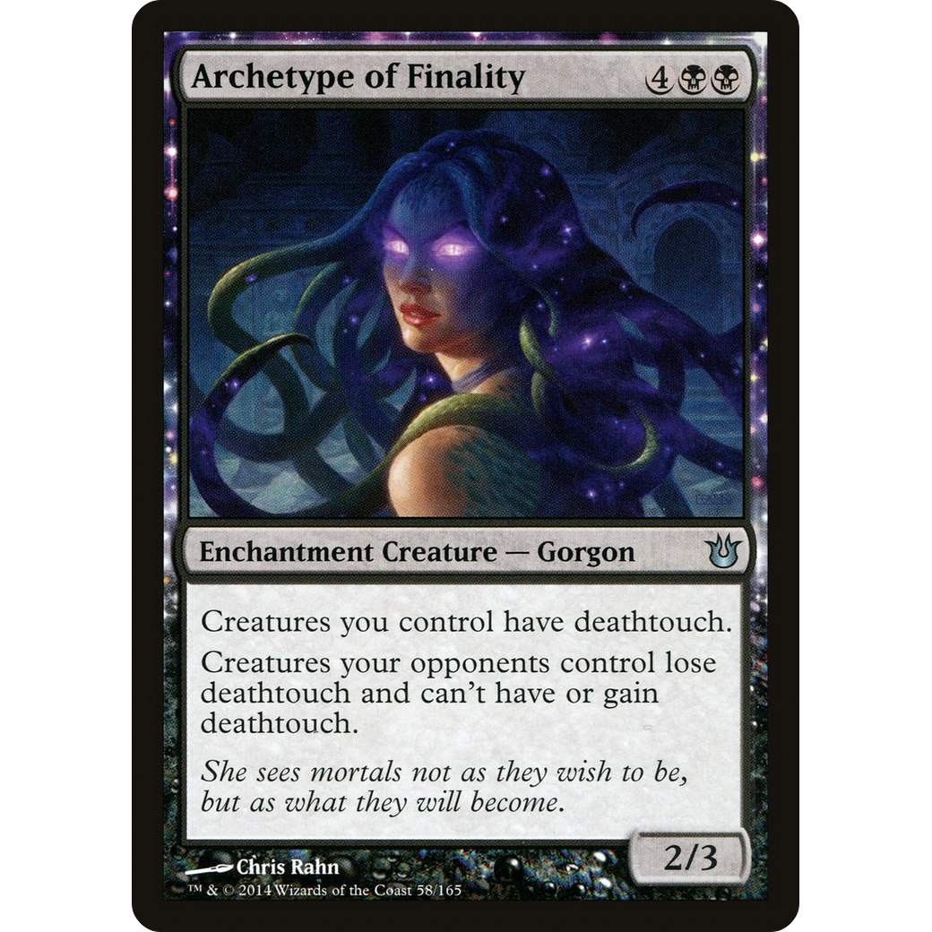 Archetype of Finality (BNG-058) - Born of the Gods: (enchantment) Foil