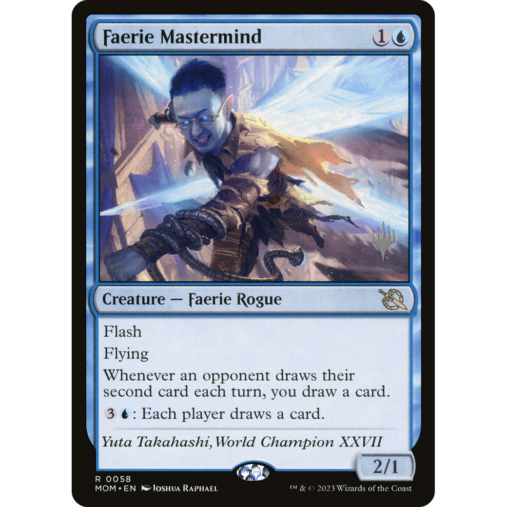 Faerie Mastermind (PPMOM-58P) - March of the Machine Promos Foil