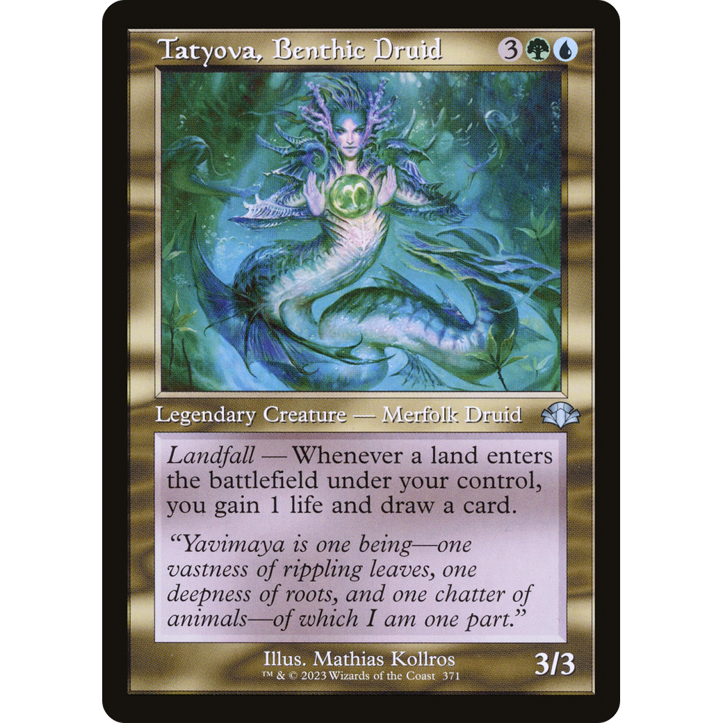 Tatyova, Benthic Druid (Retro Frame) (DMR-371) - Dominaria Remastered Foil