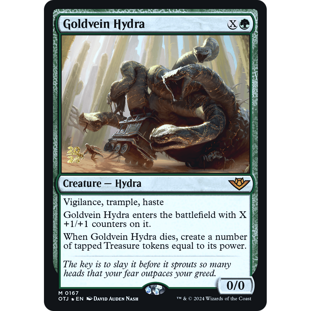 Goldvein Hydra (PRE-167S) - Outlaws of Thunder Junction Promos Foil