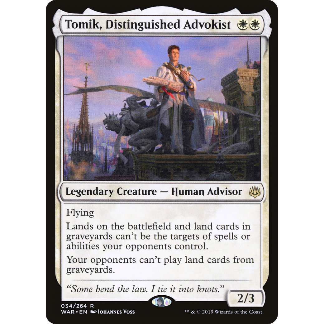 Tomik, Distinguished Advokist (WAR-034) - War of the Spark Foil