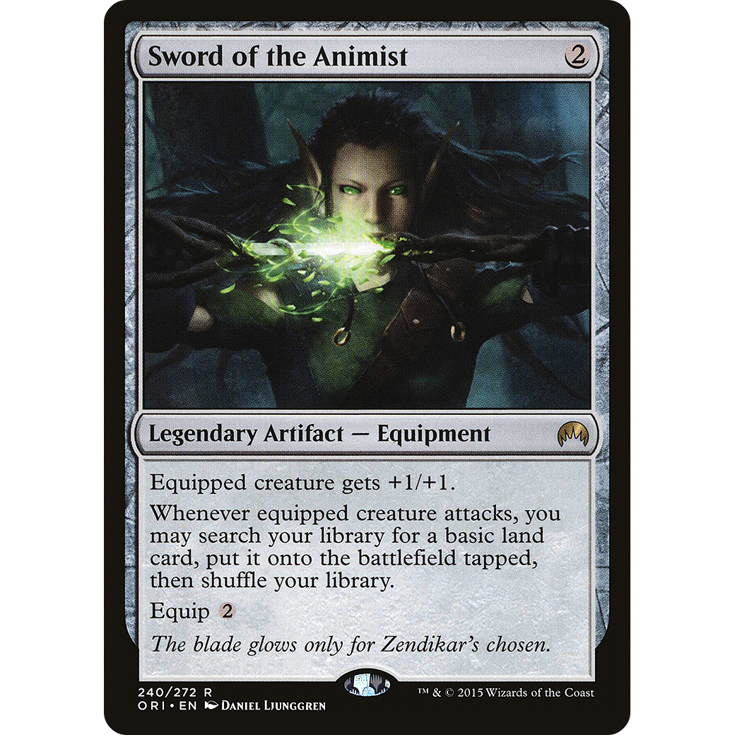 Sword of the Animist (ORI-240) - Magic Origins Foil