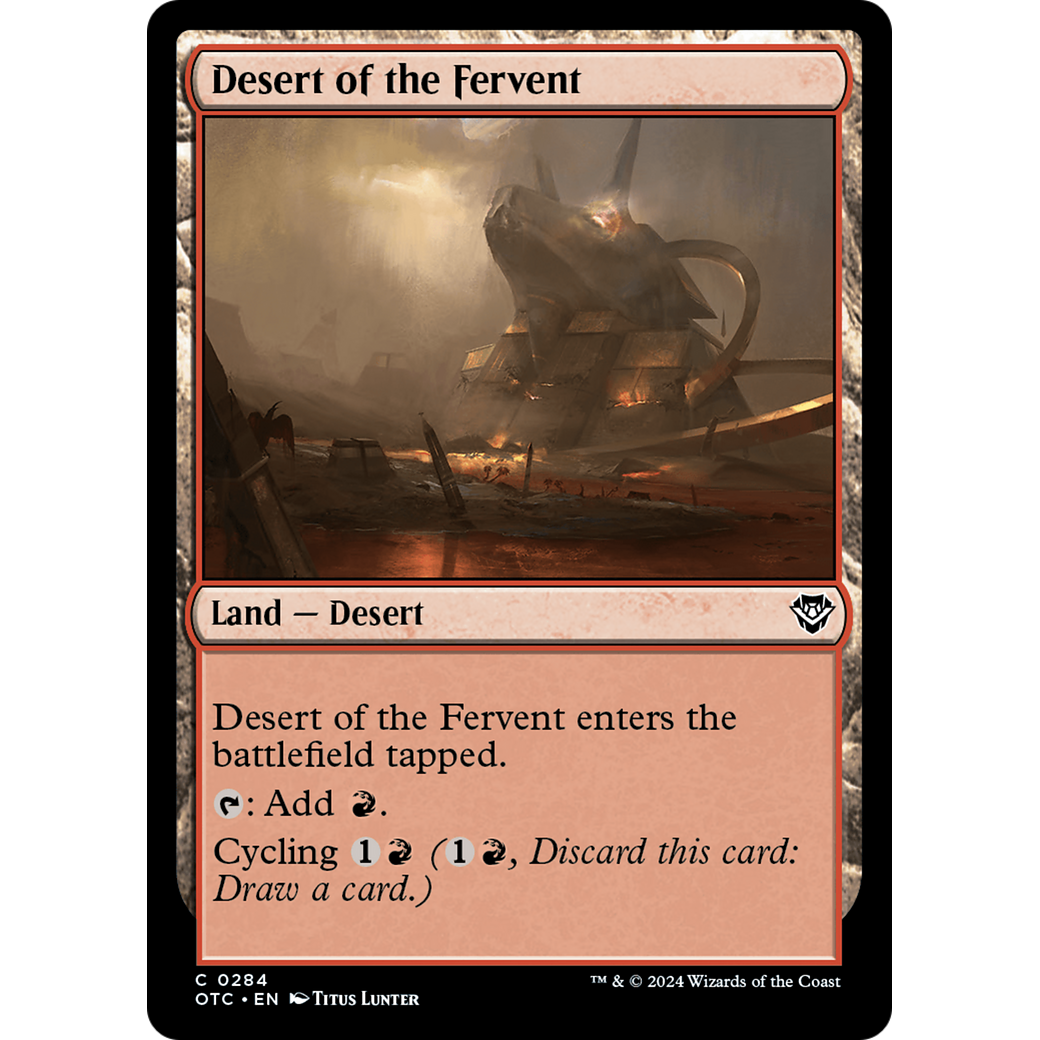 Desert of the Fervent (OTC-284) - Outlaws of Thunder Junction Commander