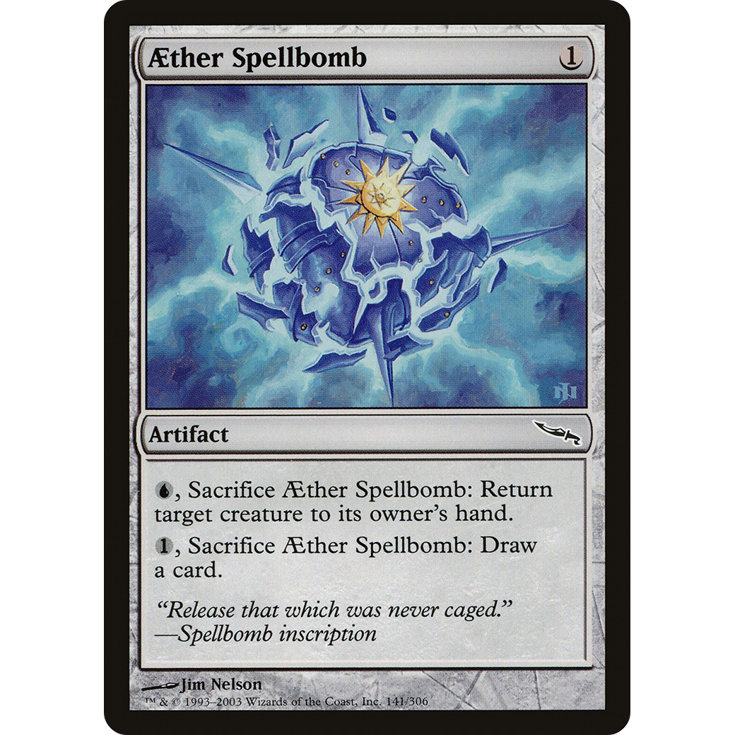 Aether Spellbomb (MRD-141) - Mirrodin Foil