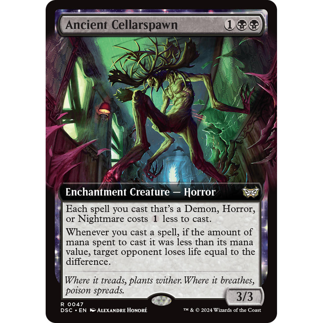 Ancient Cellarspawn (DSC-047) - Duskmourn: House of Horror Commander: (Extended Art, nyxtouched)